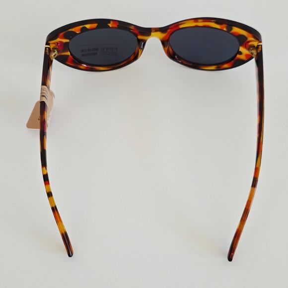 Frye Oversized Cat Eye Tortoise Shell Print Sunglasses Brown Black 100% UV lens - Picture 5 of 10